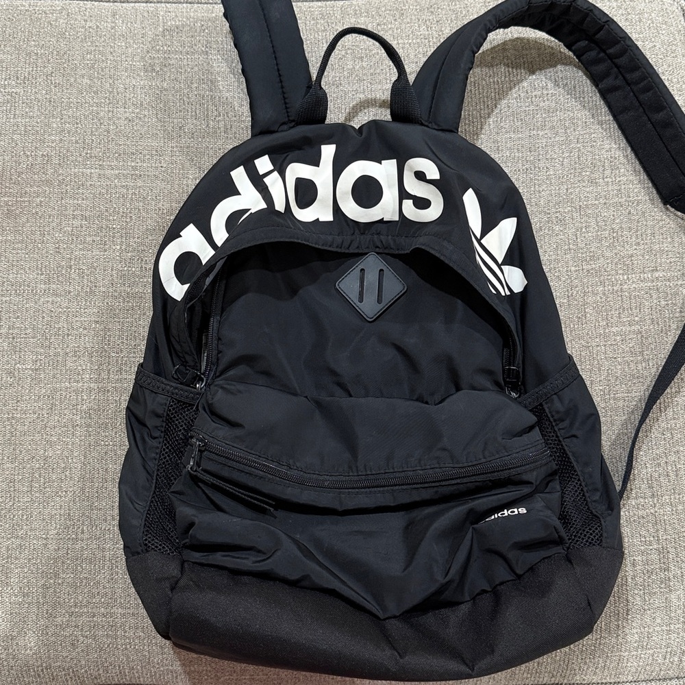 Adidas Classic Black and White Backpack